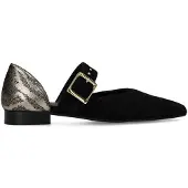 Manfield Zwarte suède loafers | Maat 39