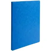 Exacompta 50x Map met gerilde rug in glanskarton 400g/m2 - 24x32cm - Blauw - 11505H
