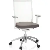 Hjh OFFICE ASPEN WHITE - Professionele bureaustoel Grijs / Wit
