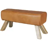 Wohnling Bank bruin leer 90 cm breed - WL5.105
