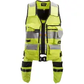 Snickers 4230 AllroundWork High-Vis Gereedschapsvest Klasse 1 High-Vis Geel/Zwart maat L heren