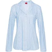 s.Oliver Slaapshirt lichtblauw / wit