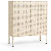 HAY - Perforated Vloerkast Medium - H95 cm - Eierschaal