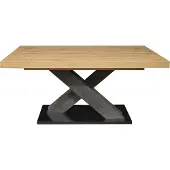 58 aufm Kessel Komfort 2.0 eettafel houtmateriaal X-vorm uittrekbaar