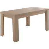 Mäusbacher Monzi eettafel met uittrekblad op wielen materiaal hout