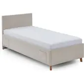 Meise Cool gestoffeerd bed incl. bedbodem massief eikenhouten lattenbodem