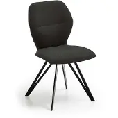 NIEHOFF SITZMÖBEL Merlot design stoel plat metalen driepoot frame ijzer/stof Venetië