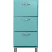 Tenzo Malibu schoenenkast metaal/hout 58x24x121 cm