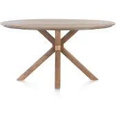 Henders & Hazel Trapani eettafel mangohout gefineerd gerookt