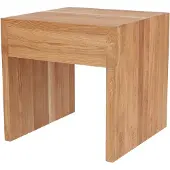 Jan Kurtz Cubus S bijzettafel massief eiken met 1 lade