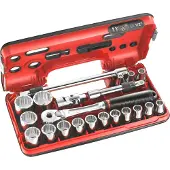 Facom 20-delige doppenset 1/2" 12-kant dbox 8-22mm - SL.DBOX501