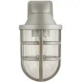 Searchlight Wandlamp buiten X Seaside, dimbaar, alu / grijs / zink, Kunststof, Modern, Wandlamp buiten