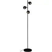 Artdelight Design vloerlamp Bolero zwart 2-lichts