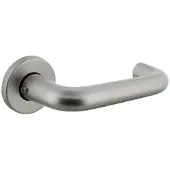 Intersteel Deurkruk Rond op rozet - aluminium