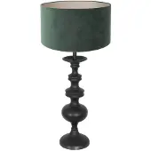 Steinhauer Klassieke Schemerlamp Lyons C Met Groene Velours Kap