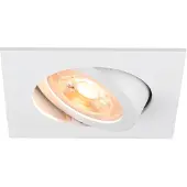 SLV Inbouwspot New Tria 68 vierkant - wit - GU10