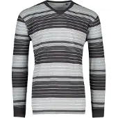 Pastunette pyjamashirt strepen grijs