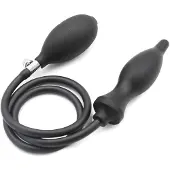 Kiotos - Opblaasbare Anaal Plug - Zwart