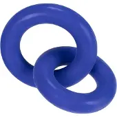 Hünkyjunk - Duo-Linked - Cock & Ball Ringen - Blauw