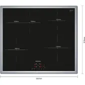 Siemens EH645BFB6E inductie kookplaat | Bridge | 60 cm
