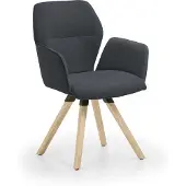 NIEHOFF SITZMÖBEL Merlot design fauteuil driepoot frame massief hout/stof