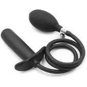 Kiotos - Opblaasbare Dildo Glad - Zwart