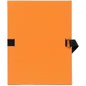 Exacompta 10x Map met uitrekbare in gekleurde canvas - 24x32 cm - Oranje - 734E