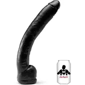 Hardastic - Super Tyler - Dildo - 34 x 5,5 cm - PVC - Zwart