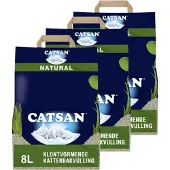 Catsan Natural - Kattenbakvulling - 3 x 8 l
