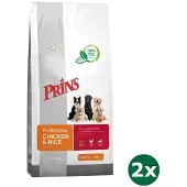 Prins 2x14 kg Prins fit selection kip / rijst hondenvoer