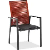 Niehoff Cervo hoge rugleuning aluminium 4 stuks