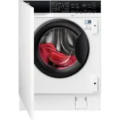 AEG Series 8000 LWR8WI7680, Voorlader, Ingebouwd, Wit, Links, Zwart, Knoppen, Draaiknop