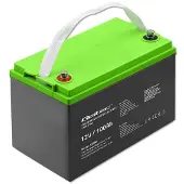 Qoltec GEL-accu | 12V | 100Ah | 29,3 kg | Onderhoudsvrij | Professioneel | Lange levensduur | Geschikt voor zonnepanelen, UPS-systemen, campers, boten