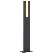 LUCANDE LED tuinpadverlichting - tuinlamp Virgalia, zwart, Aluminium, Modern, LED buitenlamp