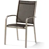 Sieger Meran stapelstoel aluminium/textilene