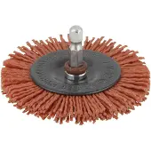 Wolfcraft - Nylondraad schijfborstel voor Boormachine - 75mm - 1500000