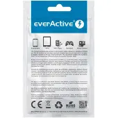 EverActive USB-C kabel 1m - Zwart, silicone, ondersteuning voor snelladen, 3A - CBS-1CB