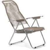 Jan Kurtz Spaghettifauteuil Aluminium/PVC-band 2 stuks
