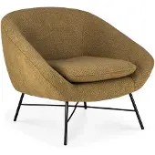 Ethnicraft Barrow loungestoel aluminium/stof