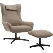 SalesFever fauteuil en kruk snoerlook