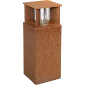 Ks Verlichting Vierkante Tuinlamp Marina 40 Corten