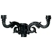 Ks Verlichting Nostalgische lantaarnkroon Ornament 2-lichts - antraciet