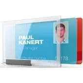 Durable kaartjeshouders Pushbox Duo, kunststof, voor max. 2 kaarten per kamer, 10 st.
