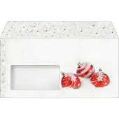 Sigel Kerstenveloppen DL 90 g/m² 22 x 11 cm Wit, rood 50 Stuks
