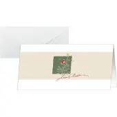 Sigel Kerstkaart + envelop DS072 21,8 cm Bruin 10+10 stuks