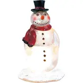 Luville Kerstfiguur sneeuwmannen met licht