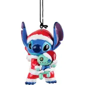 Disney Kerst Ornament Stitch Met Scrump Blauw 4 X 4 X 9 Cm