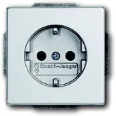 Busch-Jaeger 2CKA002011A3798 Apparaatinzetstuk IP20 Witaluminium (RAL 9006), Aluminium