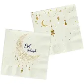 Folat - Servetten - Eid Mubarak 33 x 33 cm - 20 stuks