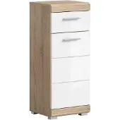 Furnilux Lambada staande kast wit hoogglans mdf tz sonoma nb